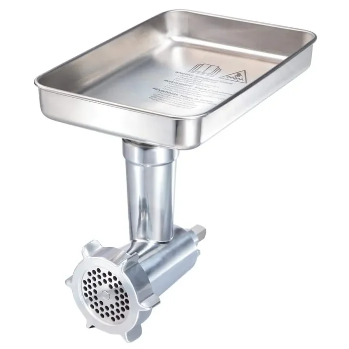 0 Qt. Single Speed Stainless Steel Stand Mixer Grinder Attachment for