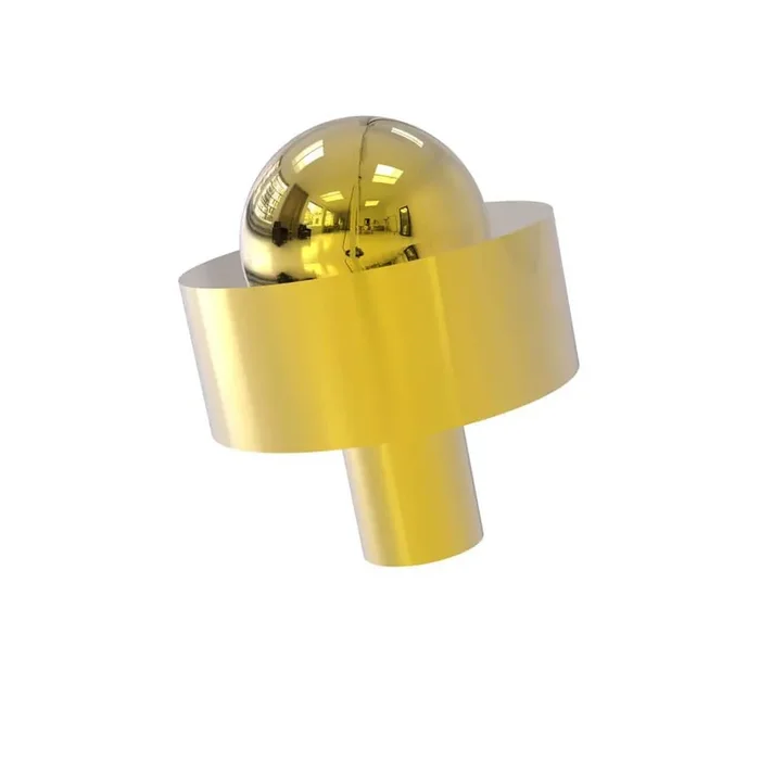 1-1/2 in. Cabinet Knob in Polished Brass