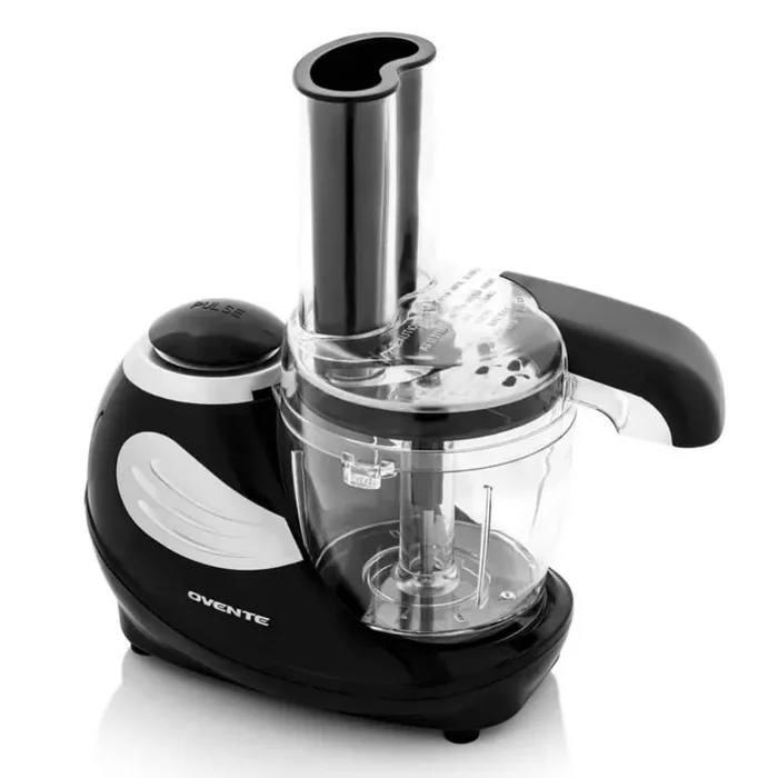 1.5-Cup Single Speed Black Mini Food Processor Chopping Blade, Mixer, Shredding/Slicing Disc