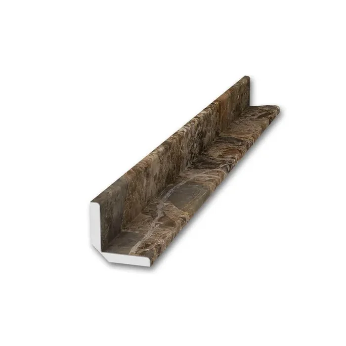 1.5 in. x 1.5 in. x 95 in. Inside Corner Trim in Breccia Paradiso