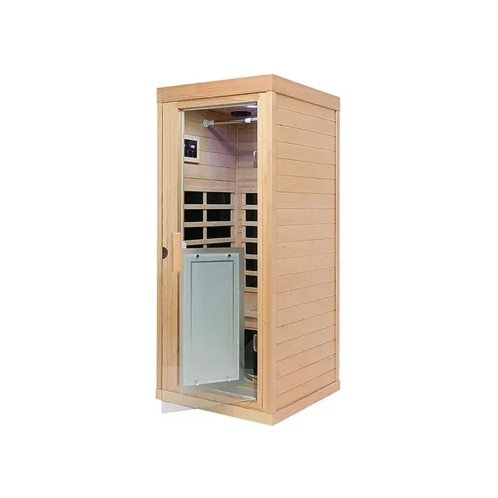 1-Person Epoxy Resin Far Corner Sauna with Infrared Heating Plate