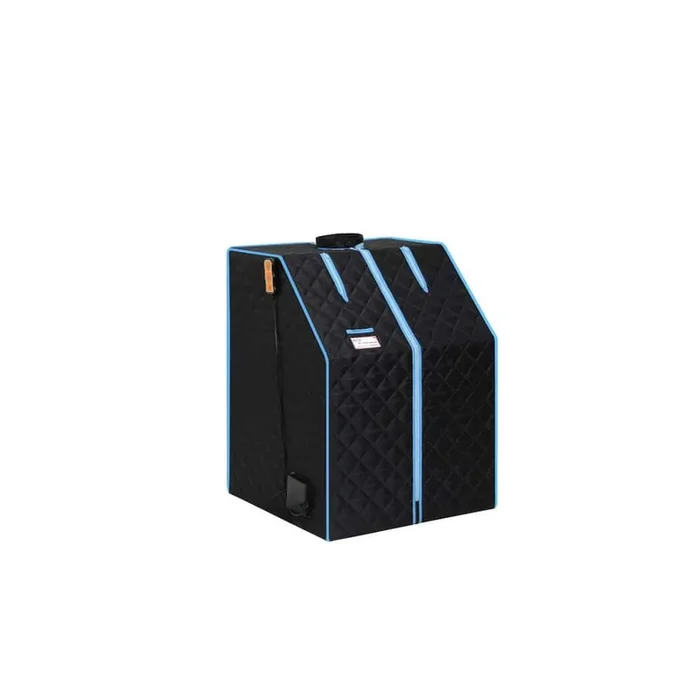 1-Person Indoor Portable Half Body Black Infrared Sauna Tent