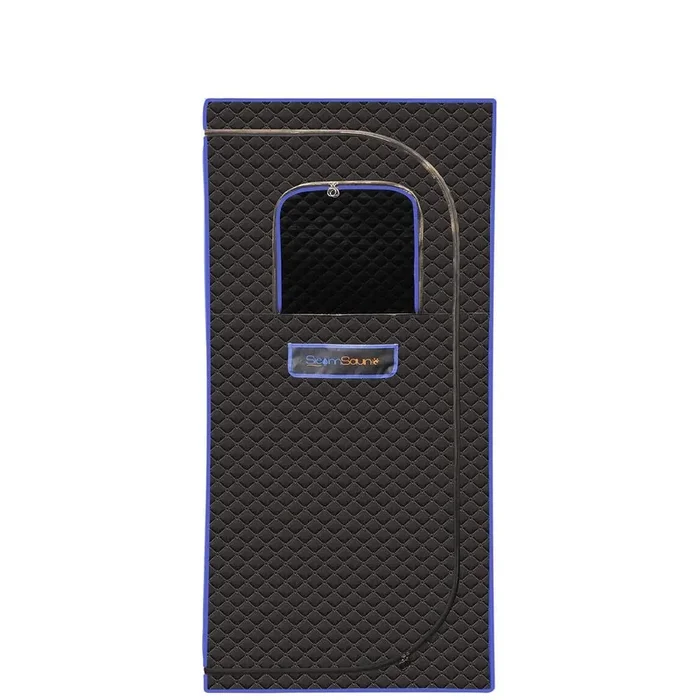 1-Person Portable Steam Sauna Tent with Sauna Heater, Tent, Chair, Remote Included for Home Sauna, Gray