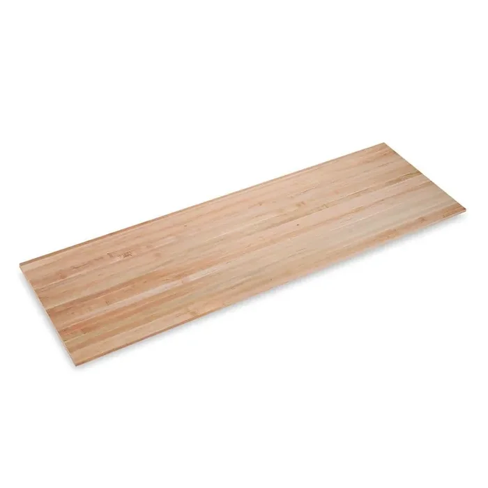 10 ft. L x 36 in. D x 1.75 in. T Finished Maple Solid Wood Butcher Block Countertop Island with Eased Edge