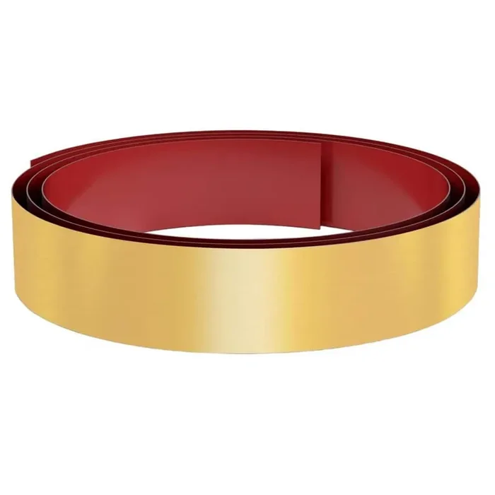 102 in. W x 4 in. H Stainless Steel Gold Toe Kick Baseboard Plate for Bottom of Door, Kitchen Island, Cabinet, Cupboard