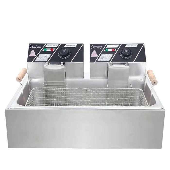 12.7 qt. Stainless Steel Single Basket Electric Deep Fryer