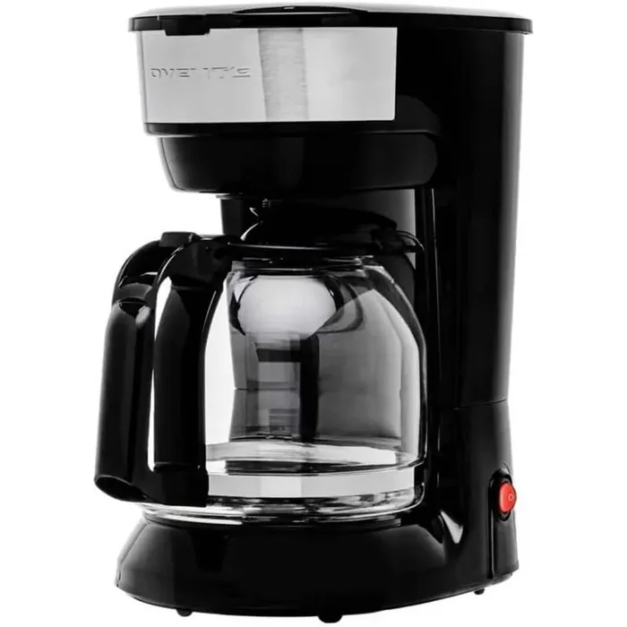 12-Cup Drip Coffee Maker, with Reusable Filter and Borosilicate Glass Carafe, Black CM412B