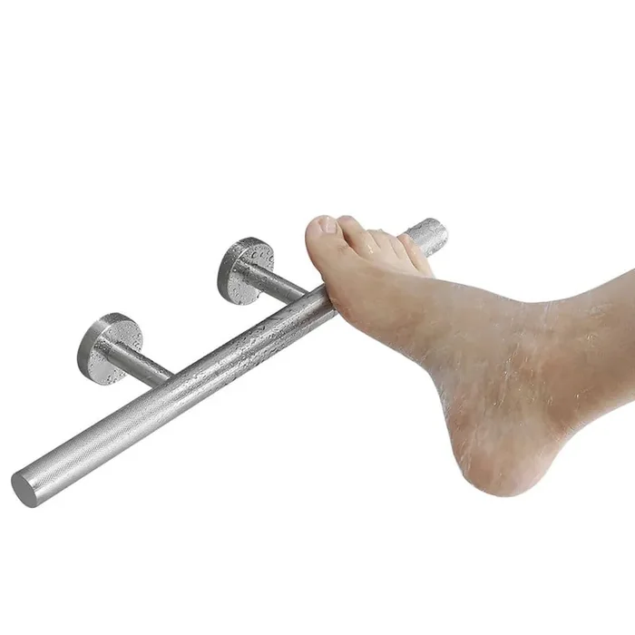 12 in. L x 3.14 in. W x 2 in. H Oval Tub/Shower Foot Stop in Brushed Nickel