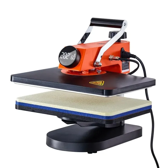 12 in. x 15 in. Heat Press Machine 5 in 1 Sublimation Transfer Printer 360° Rotation for Shirts/Hats/Mugs/Sublimation