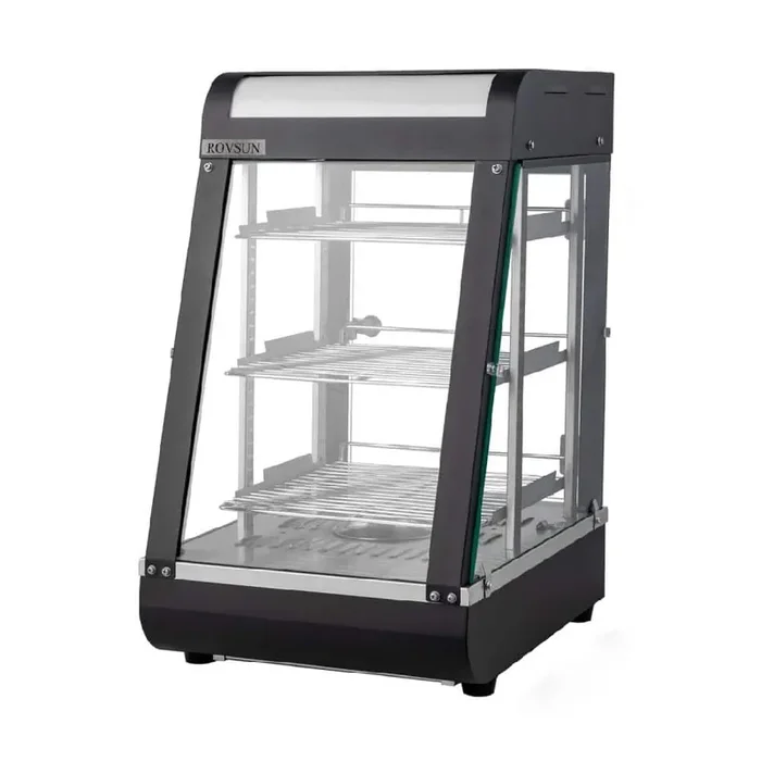 15 in. 1000-Watt 3-Tiers Commercial Food Warmer Display Buffet Server in Black