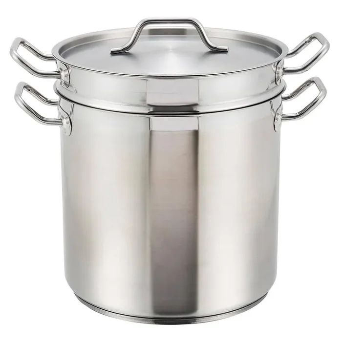 16 qt. Stainless Steel Double Boiler with Cover