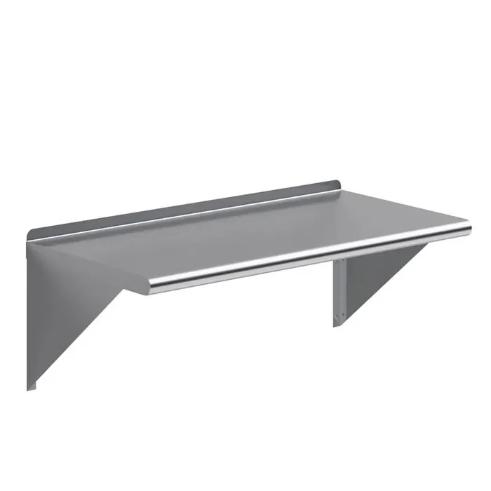 18 in. x 36 in. Stainless Steel Wall Shelf Kitchen, Restaurant, Garage, Laundry, Utility Room Metal Shelf with Brackets