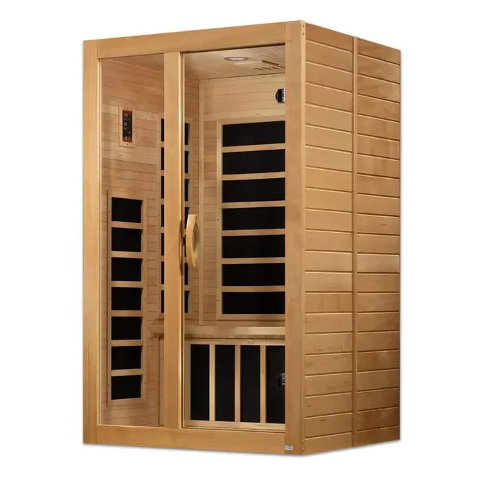2-Person Infrared Sauna with 7 Carbon Far Infrared Therapy Heaters and Sound System