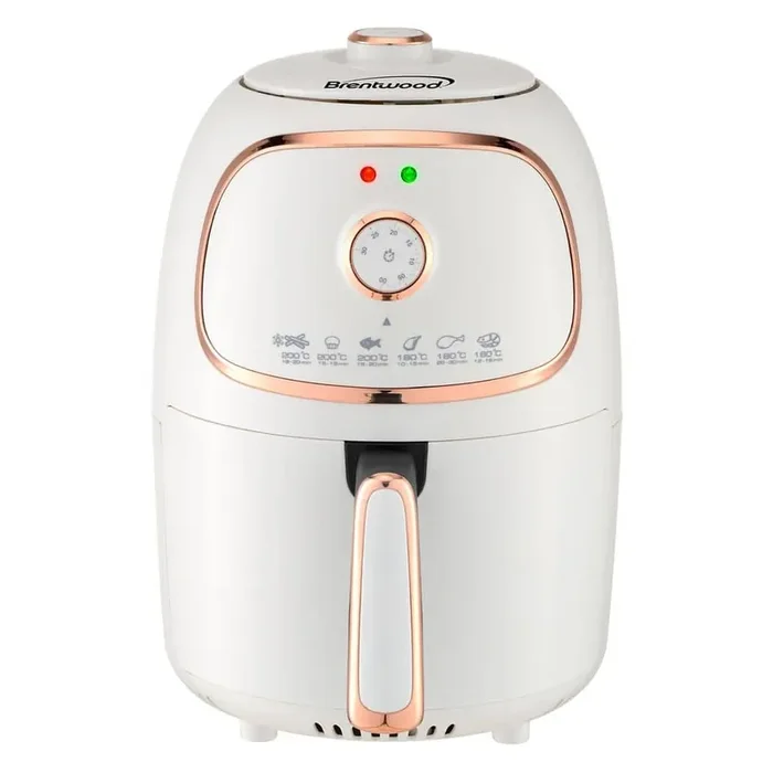 2 Quart Small Electric Air Fryer with Timer and Temp Control in White