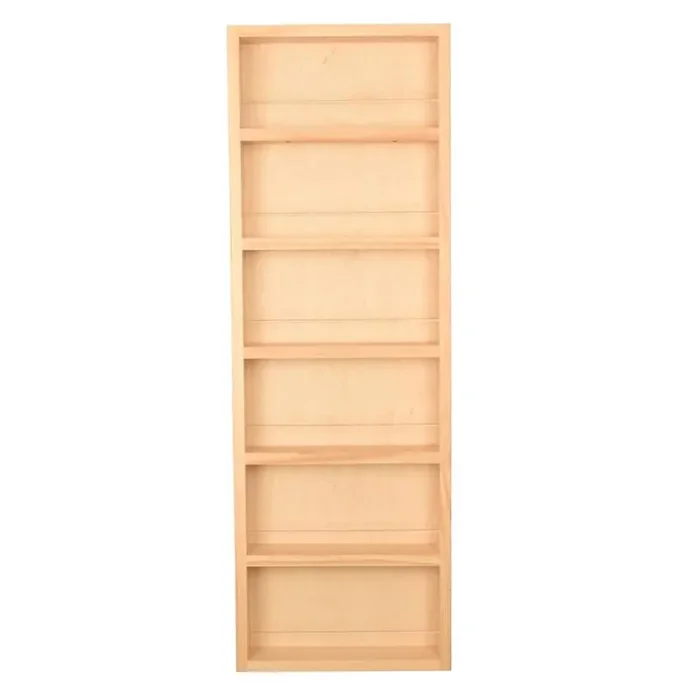 3.5 in. x 11 in. x 42 in. Malibu Unfinished Wood Spice Rack