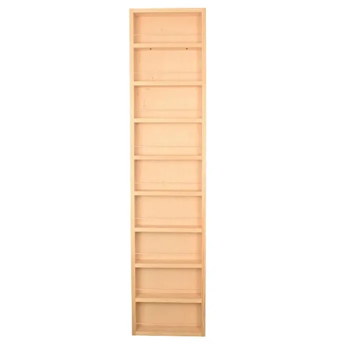 3.5 in. x 11 in. x 62 in. Malibu Unfinished Wood Spice Rack