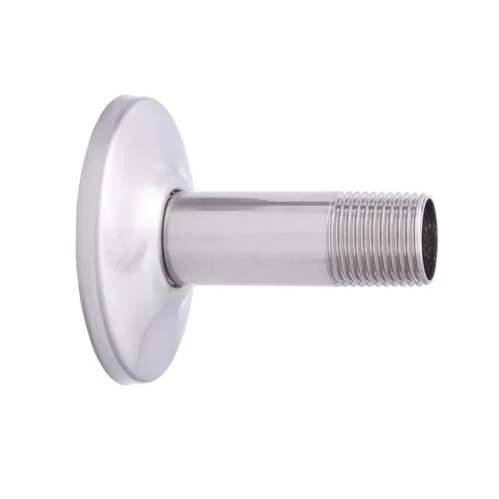 3 in. Straight Shower Arm and Flange in Brushed Nickel