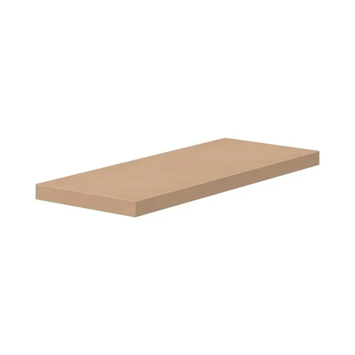30 in. W x 1.5 in. H x 12 in. D in Lakewood Sugar Cookie Brown to Assemble Floating Shelf with Mounting Bracket