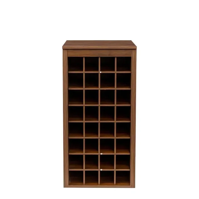 32 Wine Bar Cabinet, Buffet Cabinet, Stylish and Minimalist Wine Cooler Suitable For Kitchen, Bar, Living Room-Brown
