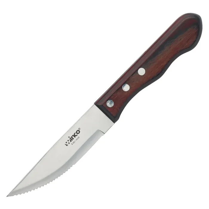 4.375 in. Stainless Steel Full Tang Jumbo Steak Knives with Pointed Tip (Set of 6)