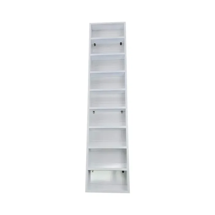 4.5 in. x 14 in. x 62 in. Cityscape White Enamel Wood Spice Rack