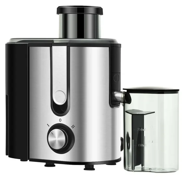 400-Watt 44 oz. Silver Masticating Juicer with Dual-Speed
