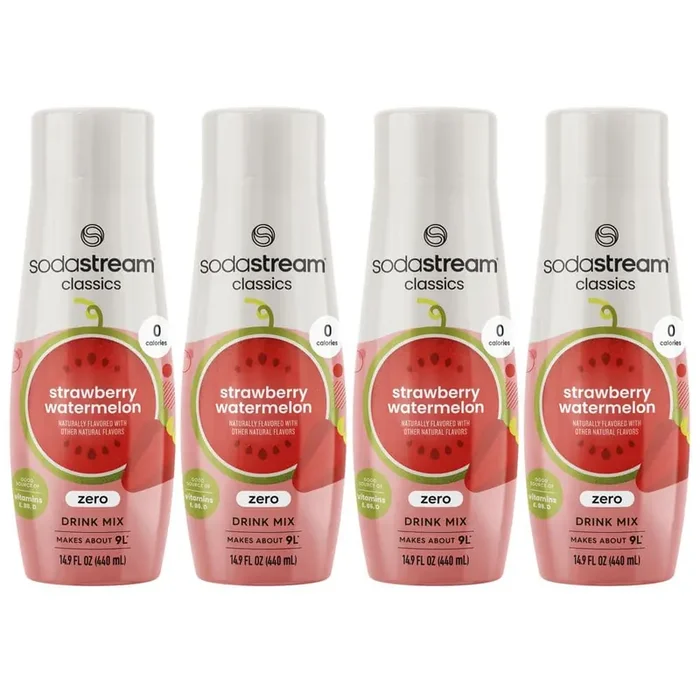 440 ml Strawberry Watermelon Zero Calorie Soda Mix (Case of 4)
