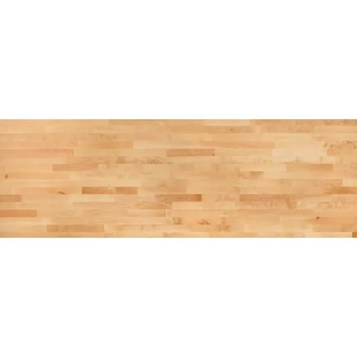 5 ft. L x 30 in. D Finished Engineered Birch Butcher Block Desktop Countertop with Standard Edge