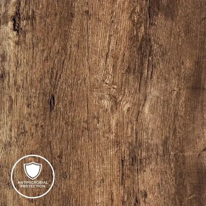 5 ft. x 12 ft. Laminate Sheet in Repurposed Oak with Virtual Design SoftGrain Finish