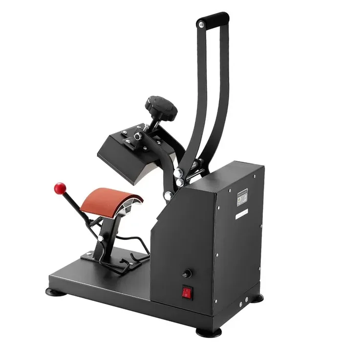 6 in. x 3.75 in. Curved Hat Press, Clamshell Heat Press with Rigid Steel Frame Digital LCD Timer and Temperature Control
