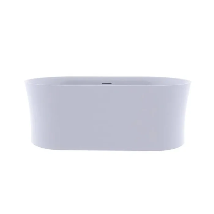 67 in. x 31.5 in. Acrylic Freestanding Flatbottom Soaking Bathtub in White