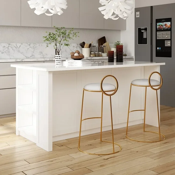 70.9″ White Modern Kitchen Island with Storage | Homary