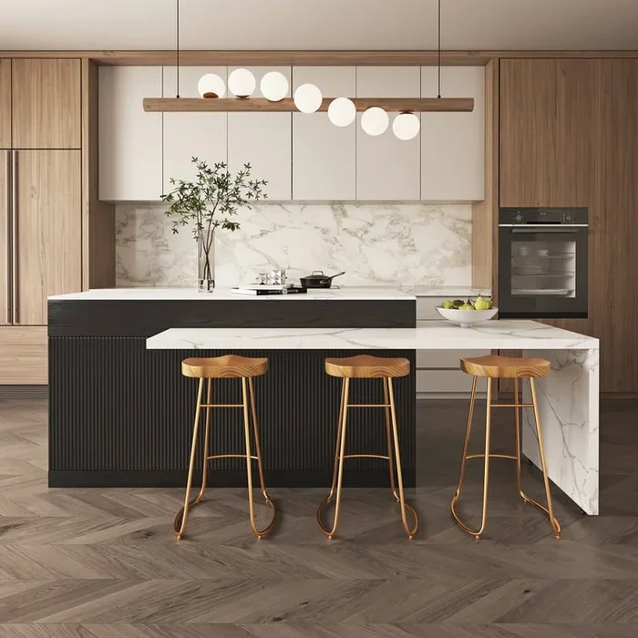 72″ White Kitchen Island with Storage | Modern Kitchen Cabinet | homary