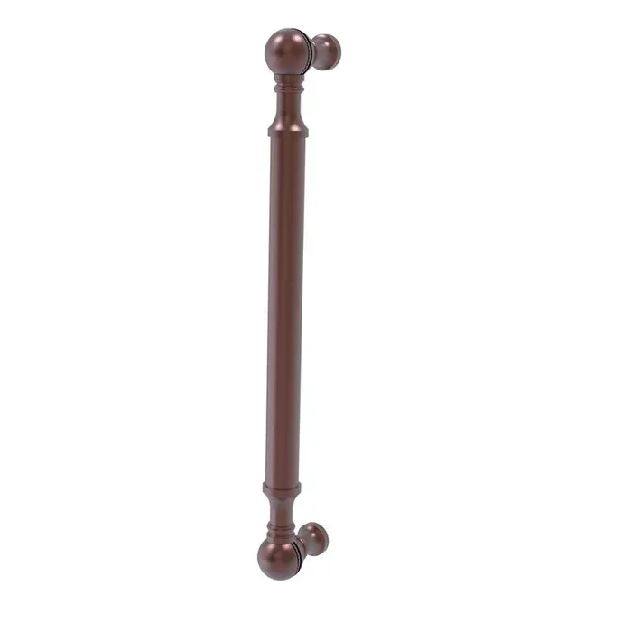 8 in. Center-to-Center Beaded Door Pull in Antique Copper