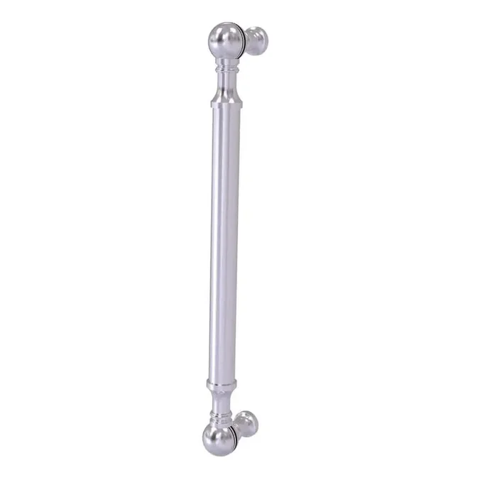 8 in. Center-to-Center Beaded Door Pull in Satin Chrome