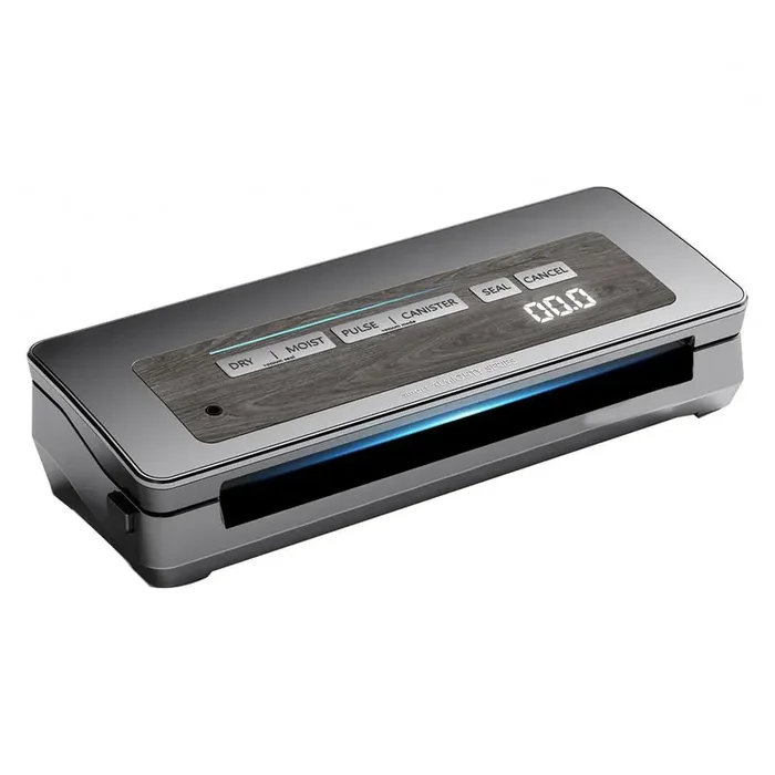 90kPa 120-Watt Vacuum Sealer Machine in Gray Wide Seal All-IN-1-Powerful Food Storage Build-in Cutter