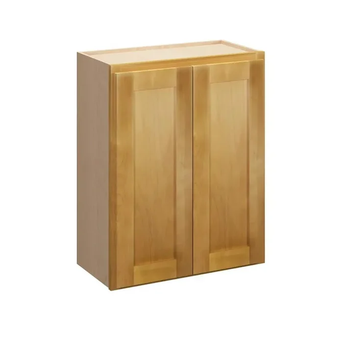 Aberdeen Recessed 42 in. W x 36 in. H x 12 in. D in Caramel Plywood Assembled Wall Cabinet