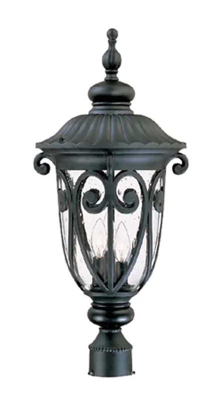 Acclaim Lighting – 2127BK – Three Light Post Mount – Naples – Matte Black