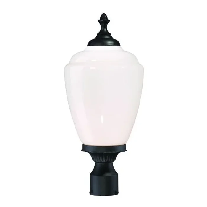Acclaim Lighting – 5367BK/WH – One Light Post Mount – Acorn – Matte Black