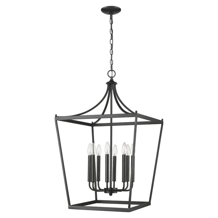 Acclaim Lighting – IN11135BK – Eight Light Pendant – Kennedy – Matte Black