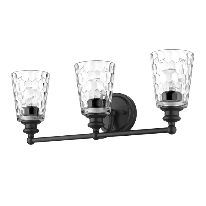Acclaim Lighting – IN40022BK – Three Light Vanity – Mae – Matte Black