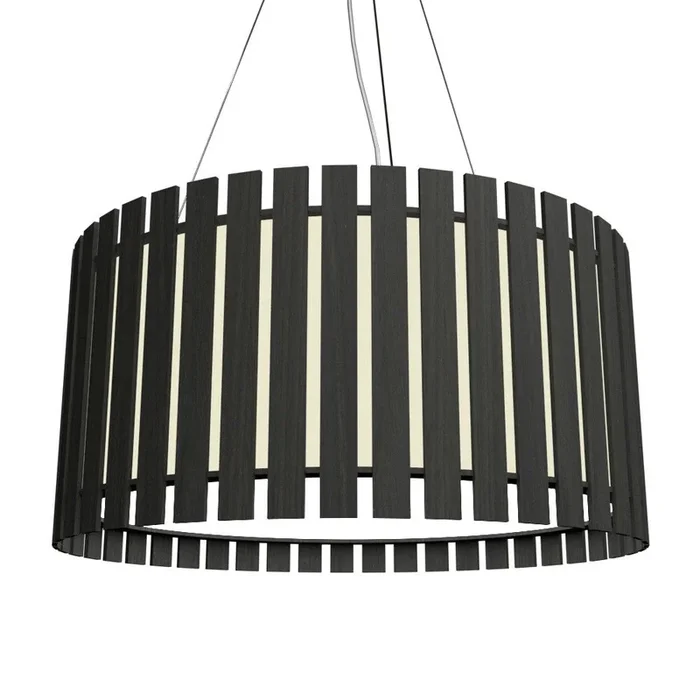 Accord Lighting – 1094LED.46 – LED Pendant – Slatted – Organic Black – 1094LED46