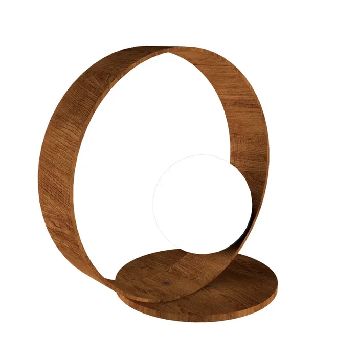 Accord Lighting – 141.06 – One Light Table Lamp – Sfera – Imbuia
