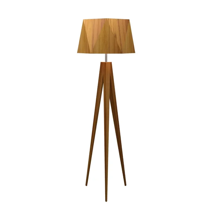 Accord Lighting – 3034.12 – One Light Floor Lamp – Facet – Teak
