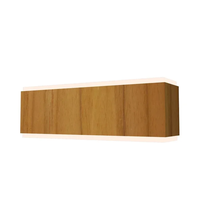 Accord Lighting – 407.12 – Two Light Wall Lamp – Clean – Teak