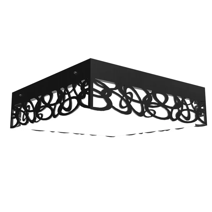 Accord Lighting – 5002LED.46 – LED Ceiling Mount – Patterns – Organic Black – 5002LED46