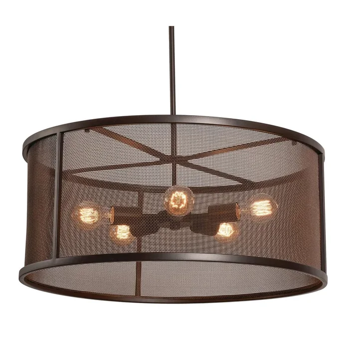 AFX Lighting – AUNP24MBBZ – Five Light Pendant – Austin – Bronze