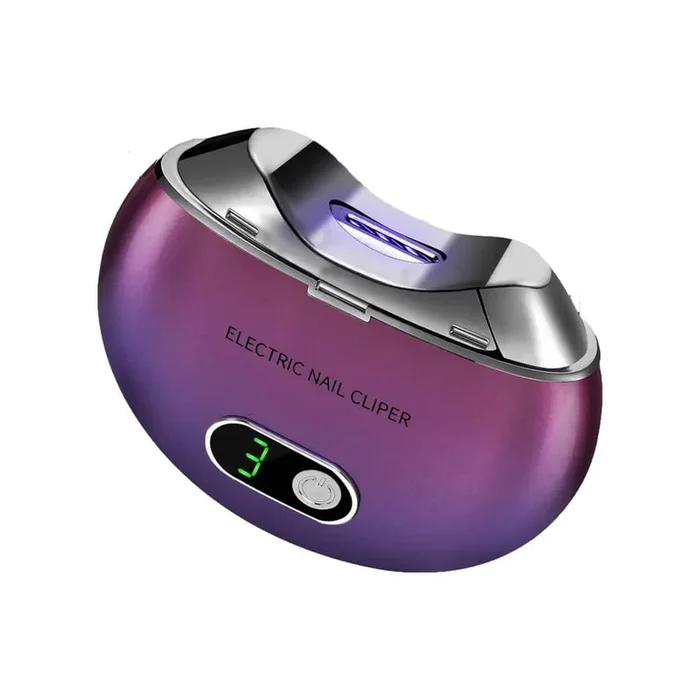 Automatic 3.5 in. x 2.9 in. Personal Care Products Grooming Aids Nail Clipper Gradient Purple