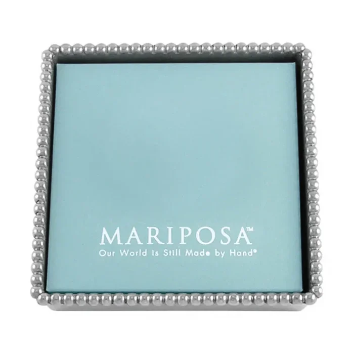 Beaded Napkin Box by Mariposa