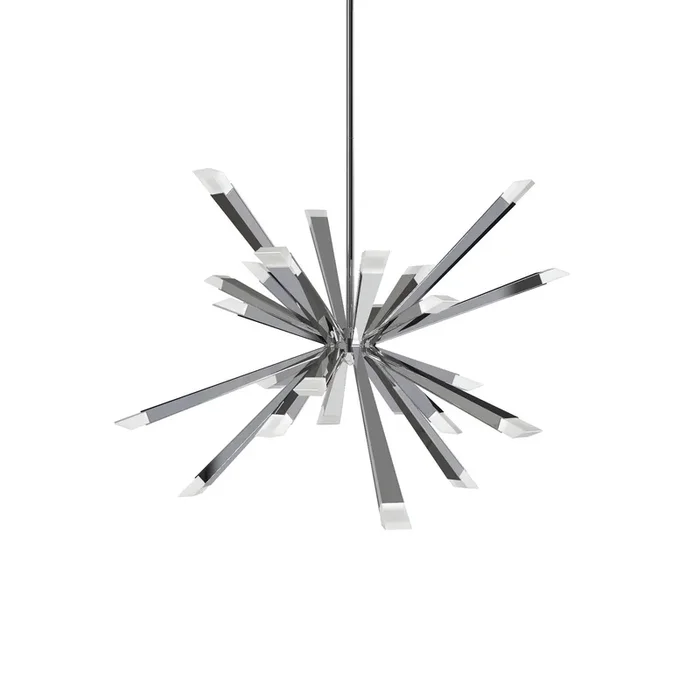 BlackJack Lighting – STB-29C-PC-27U-30K – LED Chandelier – Starburst – Brushed Brass